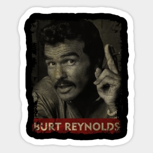 TEXTURE ART-Burt Reynolds - RETRO STYLE 2 Sticker